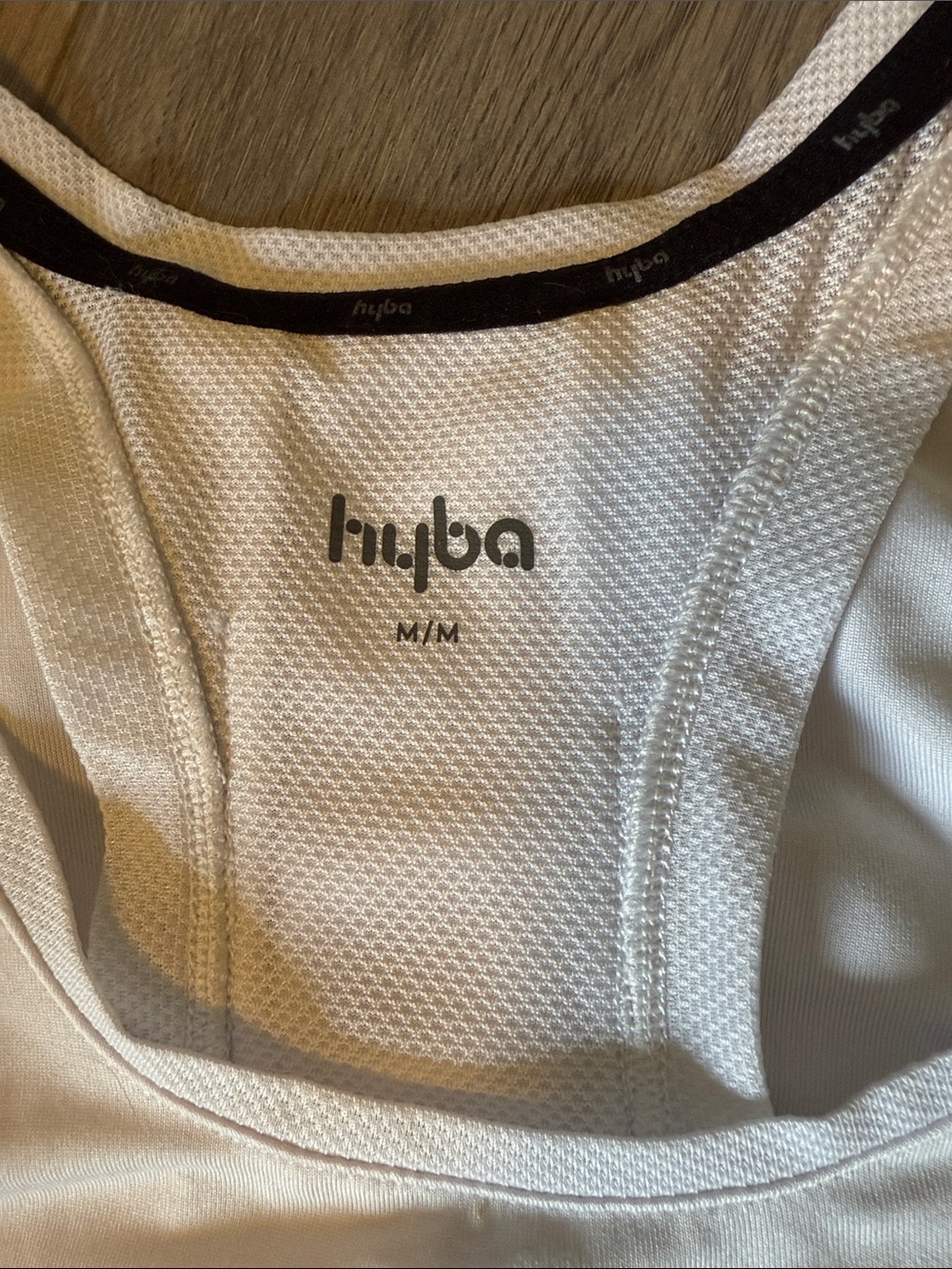 2 Hyba Athletic Tops- White and Hot Pink: Size M - Picture 3 of 5